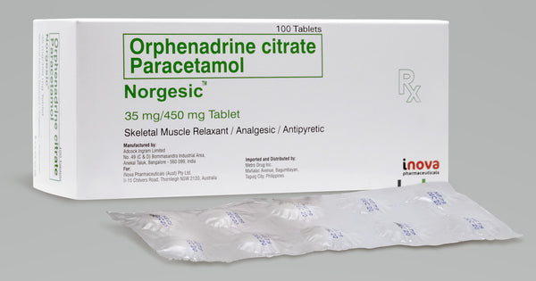 Norgesic 35mg/450mg 10 Tablets