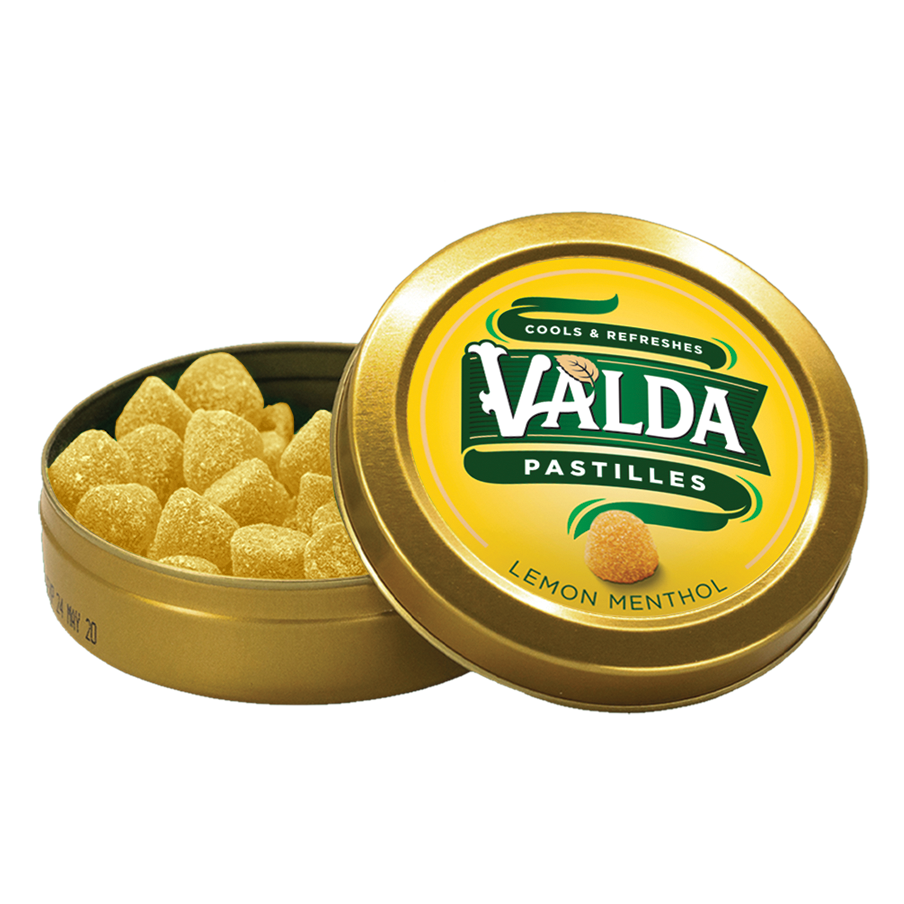 Valda Lemon 50g Can Pastilles
