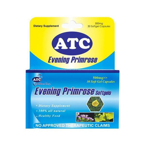 ATC Evening Primrose 500mg 10 Capsules