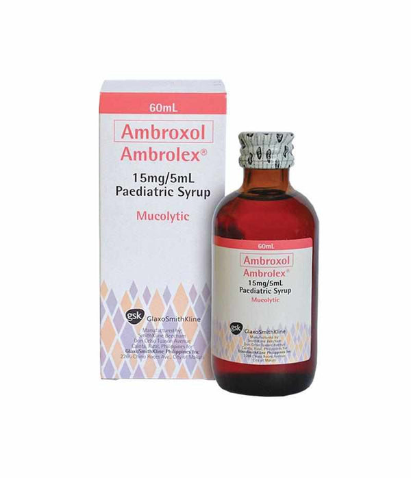 Ambrolex Syrup 30mg 60ml-Cough & Colds Preparation-GlaxoSmithKline-Mediclick PH