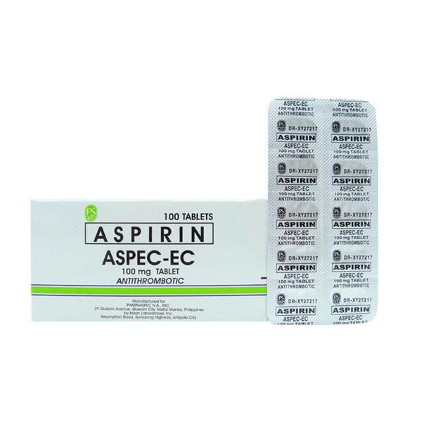 Aspec Ec Tablet 100mg 10's-Blood Care-Unilab-Mediclick PH