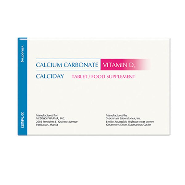 Calciday Tablet (10 tablets)-Vitamins & Supplements-Wert Phils-Mediclick PH