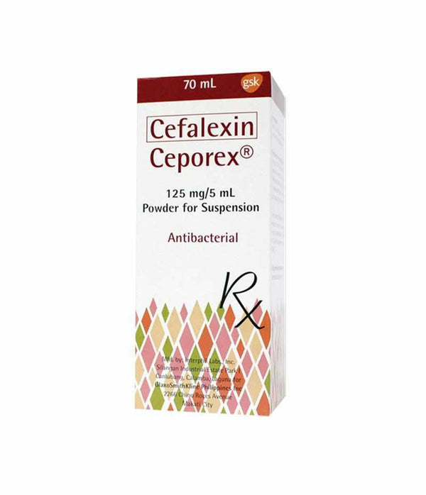 Ceporex Suspension 125mg 70ml-Infections Care-GlaxoSmithKline-Mediclick PH