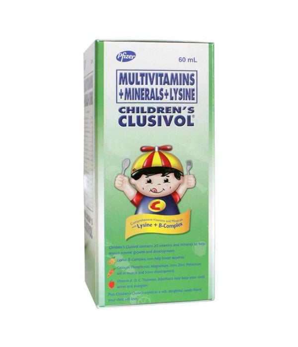 Clusivol Syrup 60ml-Multivitamins/ Supplements-Pfizer-Mediclick PH