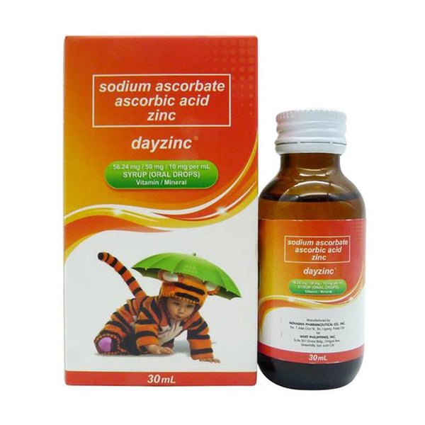 Dayzinc 56.4mg/50mg/10mg per mL Oral Drops (30mL bottle)-Vitamins & Supplements-Wert Phils-Mediclick PH