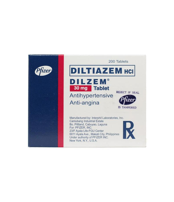 Dilzem Tablet 30mg 10's-Heart Care-Pfizer-Mediclick PH