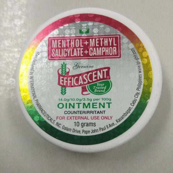 Efficascent Ointment (Tin Can) 10g-Pain/Fever Care-IPI-Mediclick PH