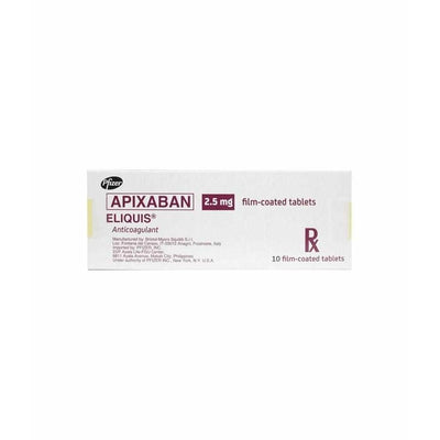 Eliquis 2.5 mg tablet-Blood Care-Pfizer-Mediclick PH