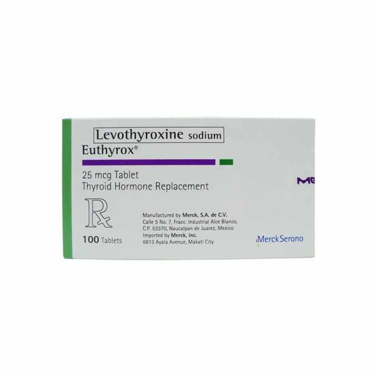 Euthyrox 25 mcg tablet 25's-Hormonal Care-Merck-Mediclick PH