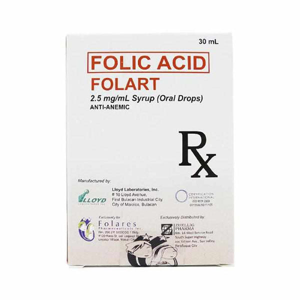 Folart Drops 30ml-Multivitamins/ Supplements-Folares Pharma-Mediclick PH