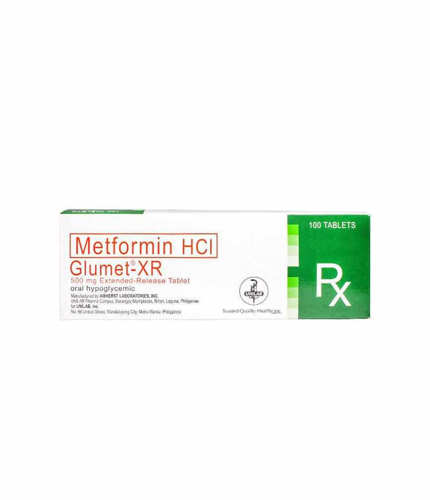 Glumet XR 500 mg tablet-Diabetes Care-UniLab-Mediclick PH