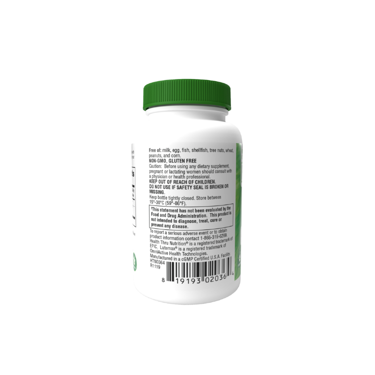 Health Thru Nutrition Lutein 20mg 60 Softgels