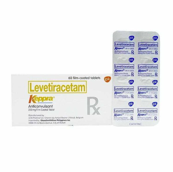 Keppra FC tablet 250 mg tablet 10's-Brain Care-GSK-Mediclick PH