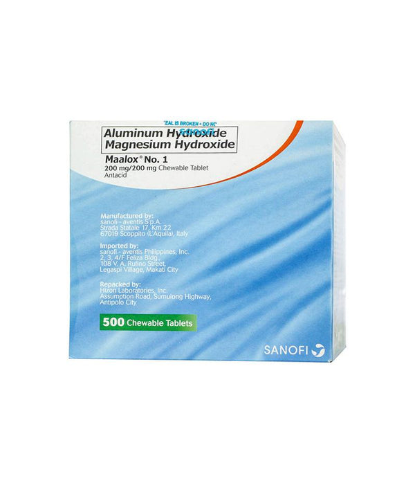 Maalox Tablet#1 10's-Gastro Care-Sanofi-Aventis-Mediclick PH