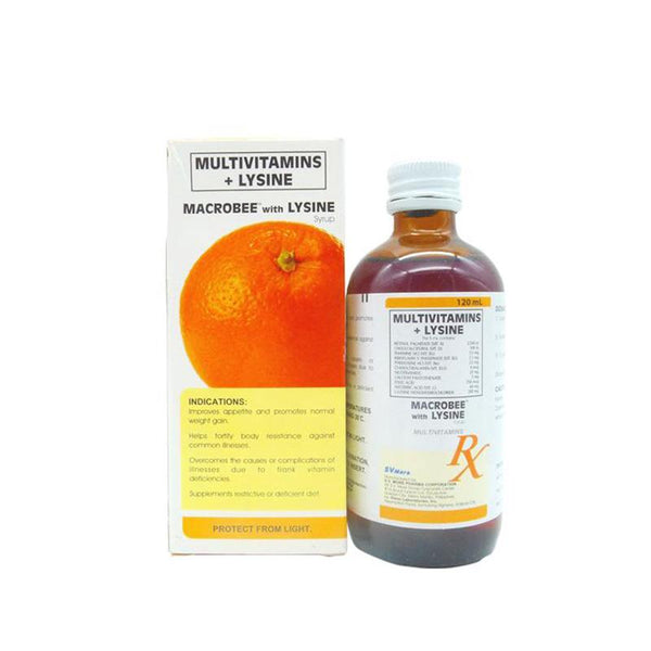 Macrobee W/Lysine 120ml-Multivitamins / Supplements-S V More-Mediclick PH