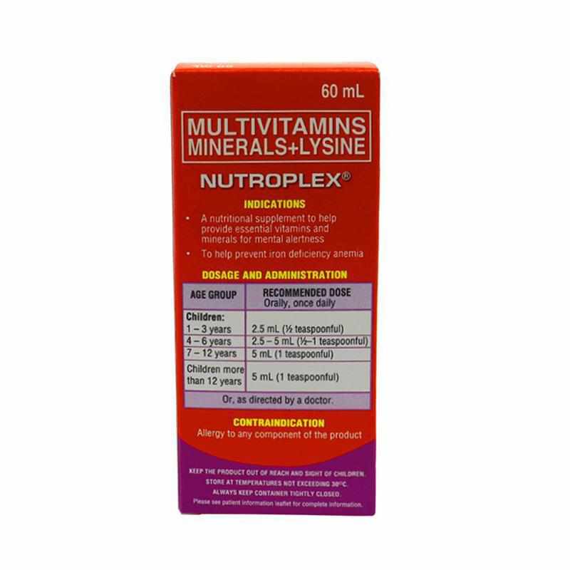 Nutroplex W/ Lysine 1 Bottle