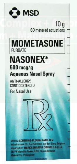 Nasonex Nasal Aqueous 0.05% 10g 1 Spray