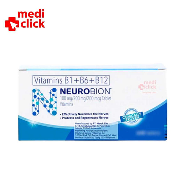 Neurobion 100mg/200mg/200mcg 10 Tablets