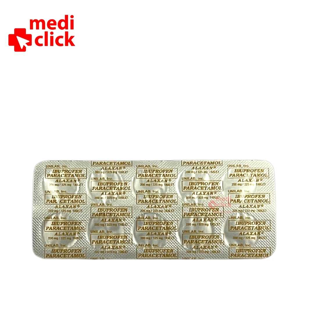 Alaxan 200mg/325mg 10 Tablets