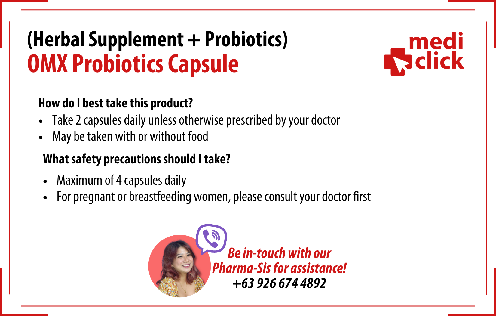 OMX Probiotics 1 Capsule
