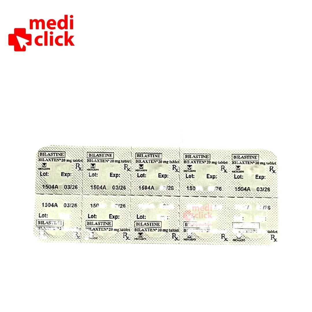 Bilaxten 20mg 10 Tablets