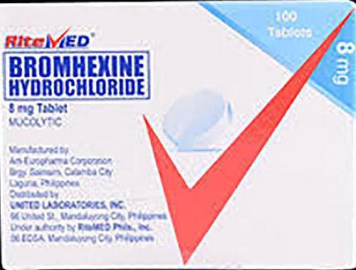 Ritemed Bromhexine Tablet 8mg 20's-Cough & Colds-Ritemed-Mediclick PH