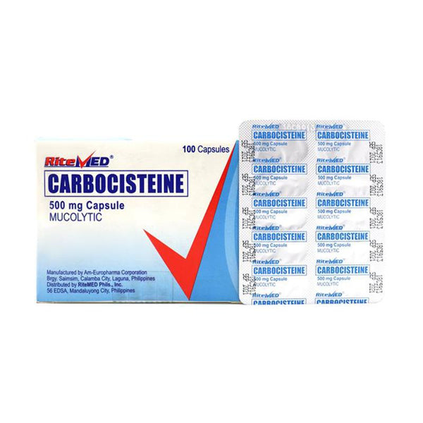 Ritemed Carbocisteine Capsule 500mg 10's-Cough & Colds-Ritemed-Mediclick PH