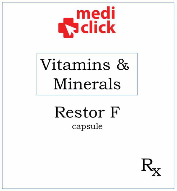 Restor F Capsule-Multivitamins/ Supplements-Folares Pharma-Mediclick PH