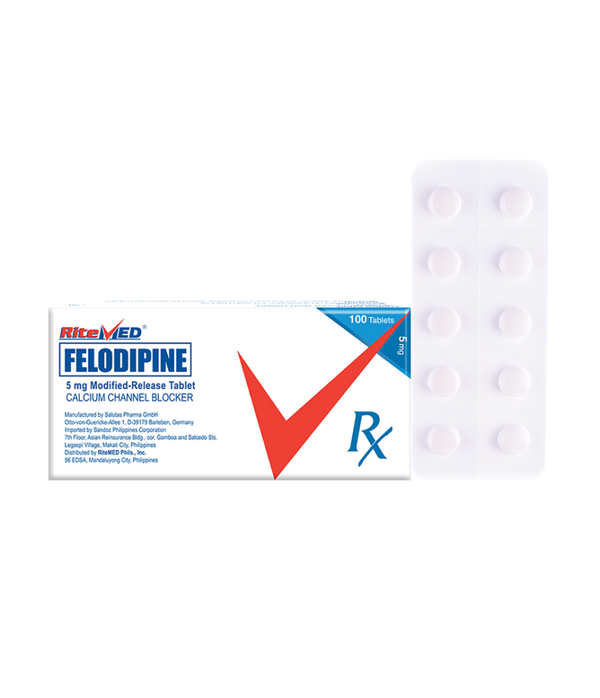 Ritemed Felodipine Tablet 5mg-BP Care-Ritemed-Mediclick PH