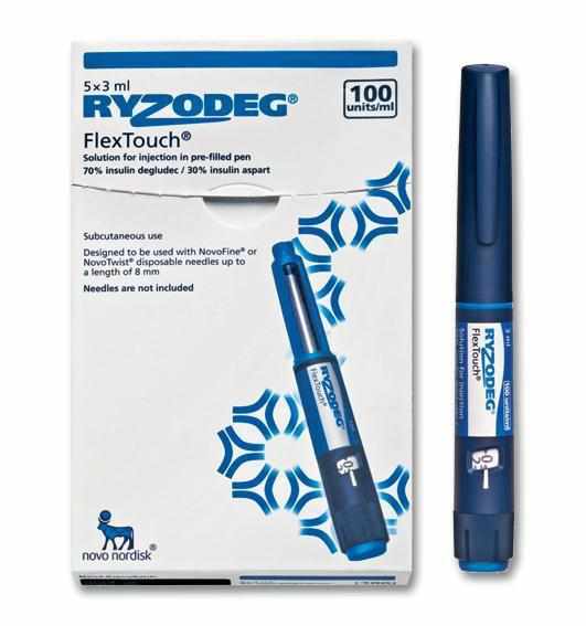 Ryzodeg FlexTouch soln for inj 100 u/mL**** 100 units/mL x 3 mL in pen-Diabetes Care-Novo Nordisk-Mediclick PH