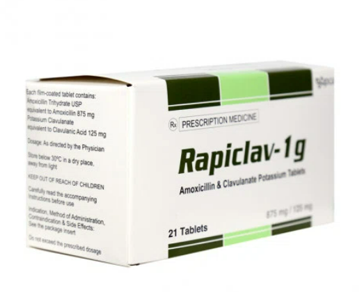 Rapiclav 1g 1 Tablet