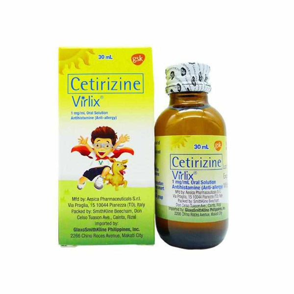 Virlix Oral Solution 30ml-Allergy Care-GlaxoSmithKline-Mediclick PH