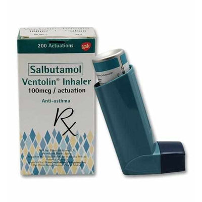 Ventolin MDI 100 mcg/inhalation inhaler (200 dose)-Asthma Care-GSK-Mediclick PH