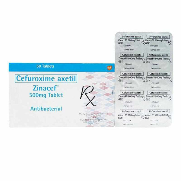 Zinacef Tablet 500mg 10's-Infections Care-GlaxoSmithKline-Mediclick PH