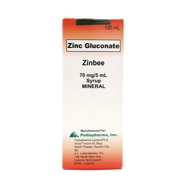Zinbee Syrup (120mL bottle)-Vitamins & Supplements-Pediapharma-Mediclick PH