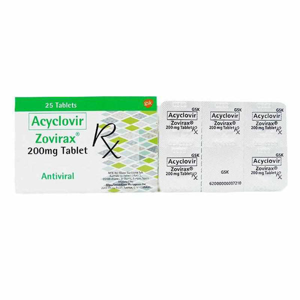 Zovirax 200mg 5 Tablets