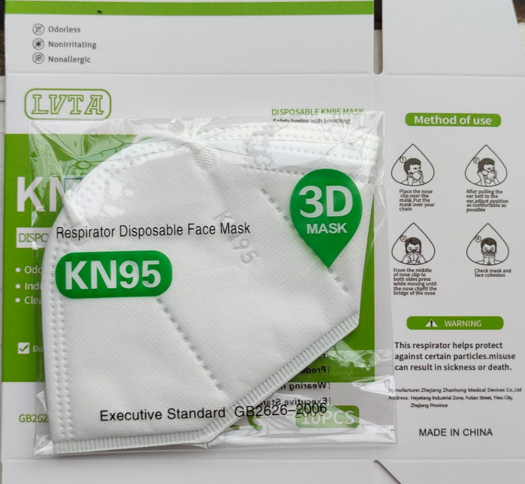 Face Mask K95 White 10 Masks